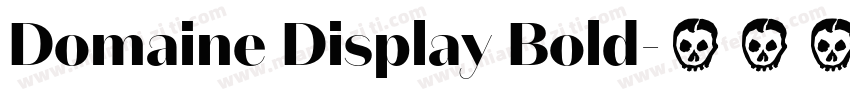 Domaine Display Bold字体转换